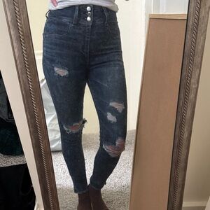 Bundle 3/$45 - American Eagle Outfitters Dark Blue Super Hi-Rise Jeans